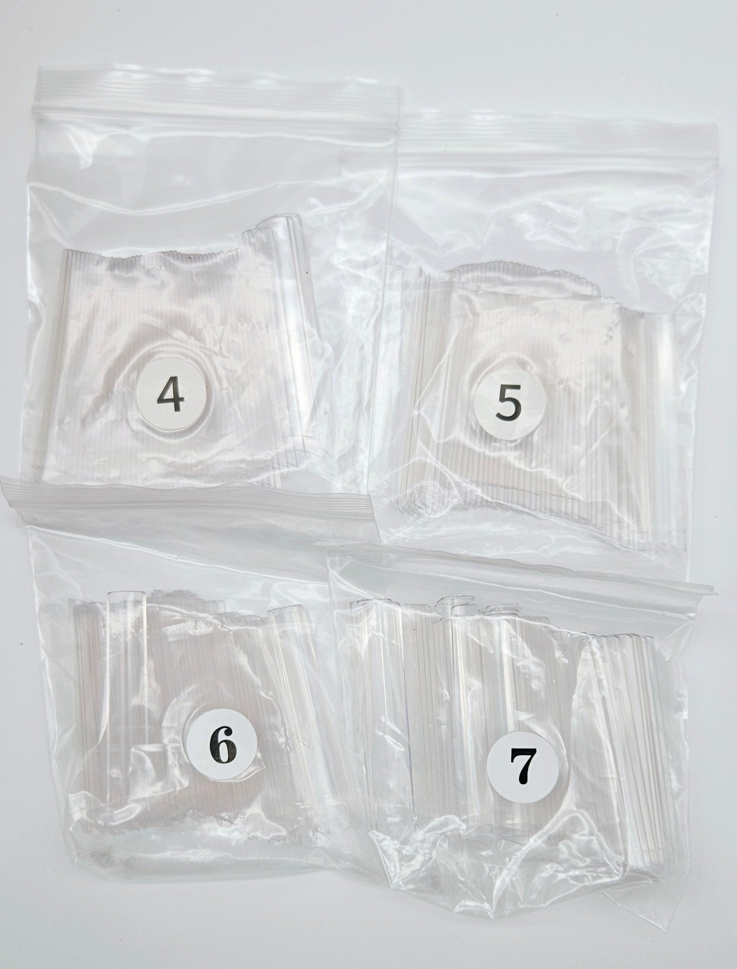 Ruby Nail Tip Boxes Pink, Clear, C Curve, No C, Square Coffin Stiletto Almond