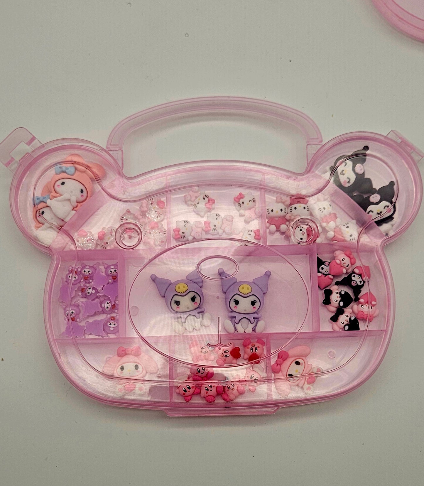 Kawaii nail charms in boxes mix style
