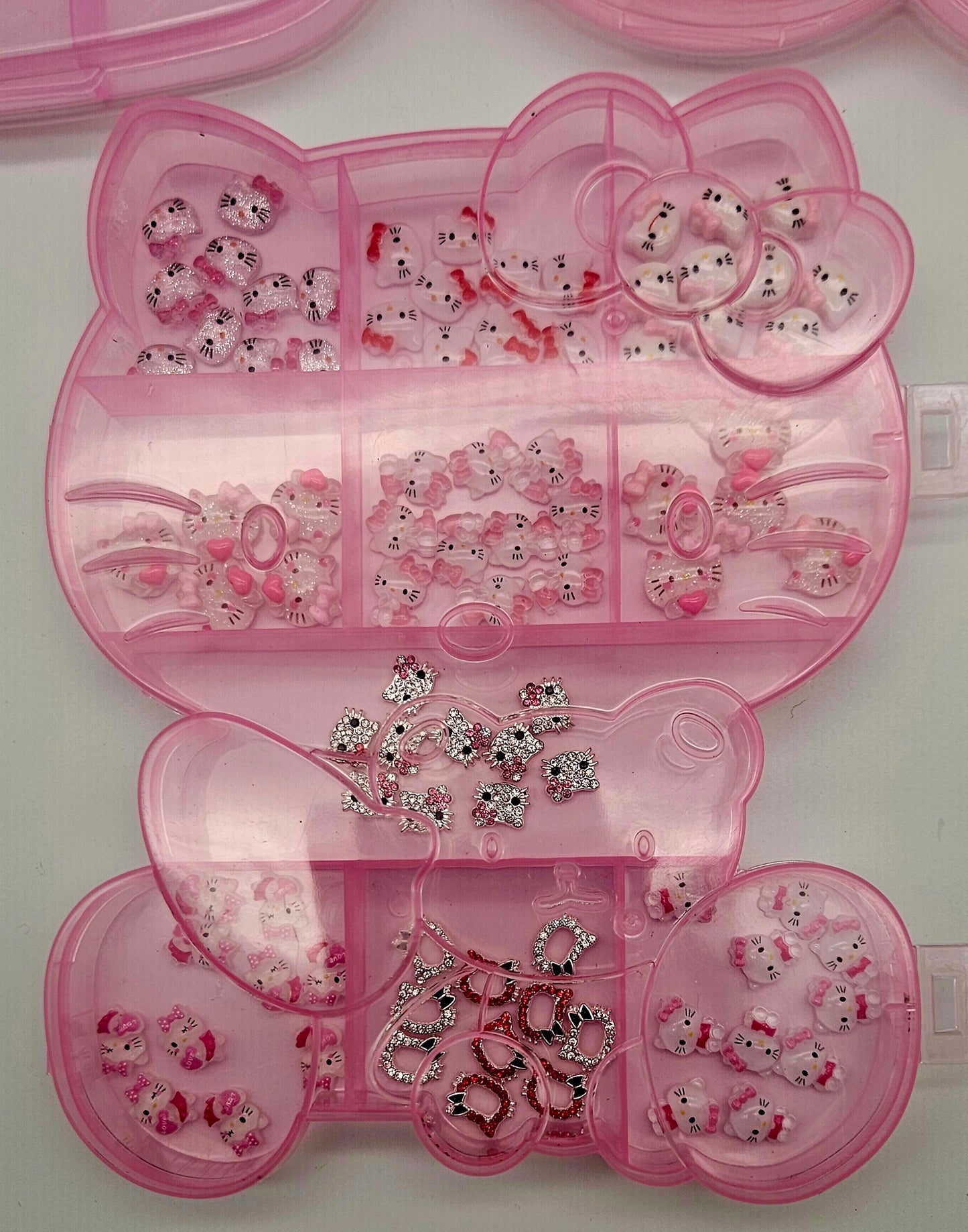 Kawaii nail charms in boxes mix style