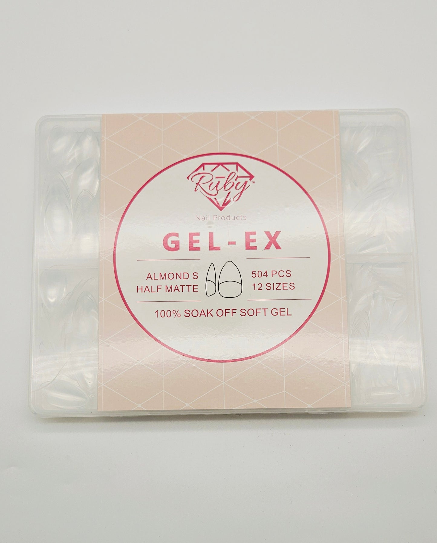 Ruby Gel-EX Full Cover Soft Gel Tips Extension