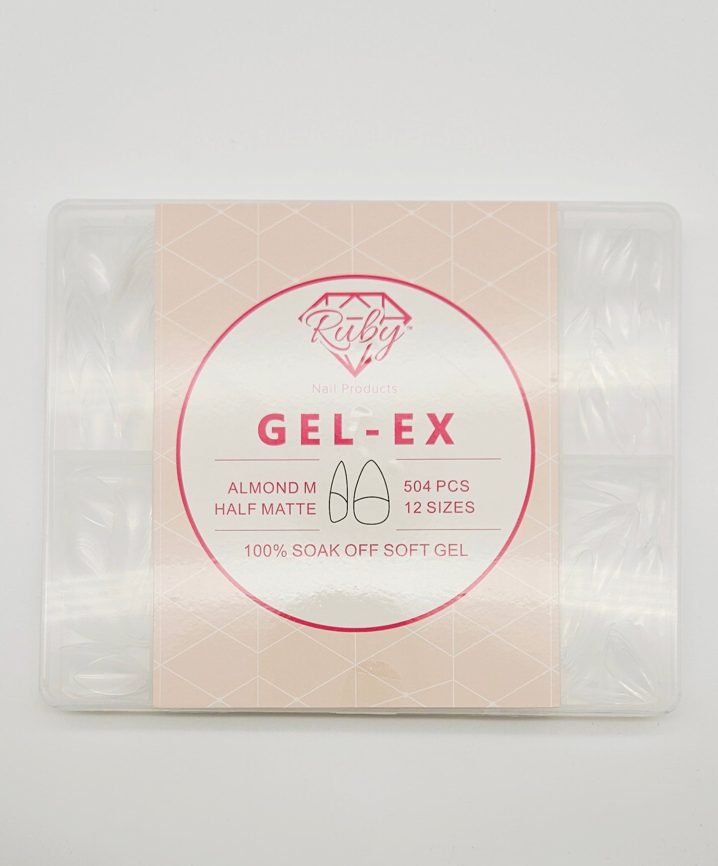 Ruby Gel-EX Full Cover Soft Gel Tips Extension