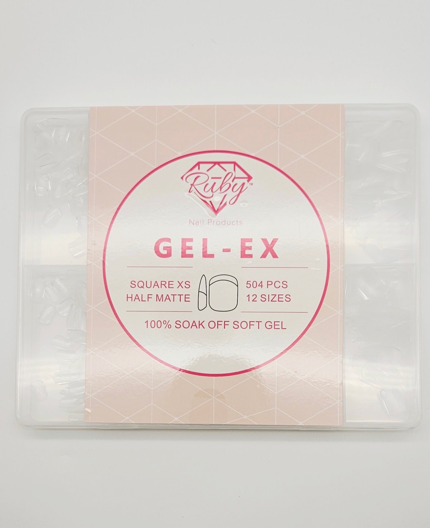 Ruby Gel-EX Full Cover Soft Gel Tips Extension