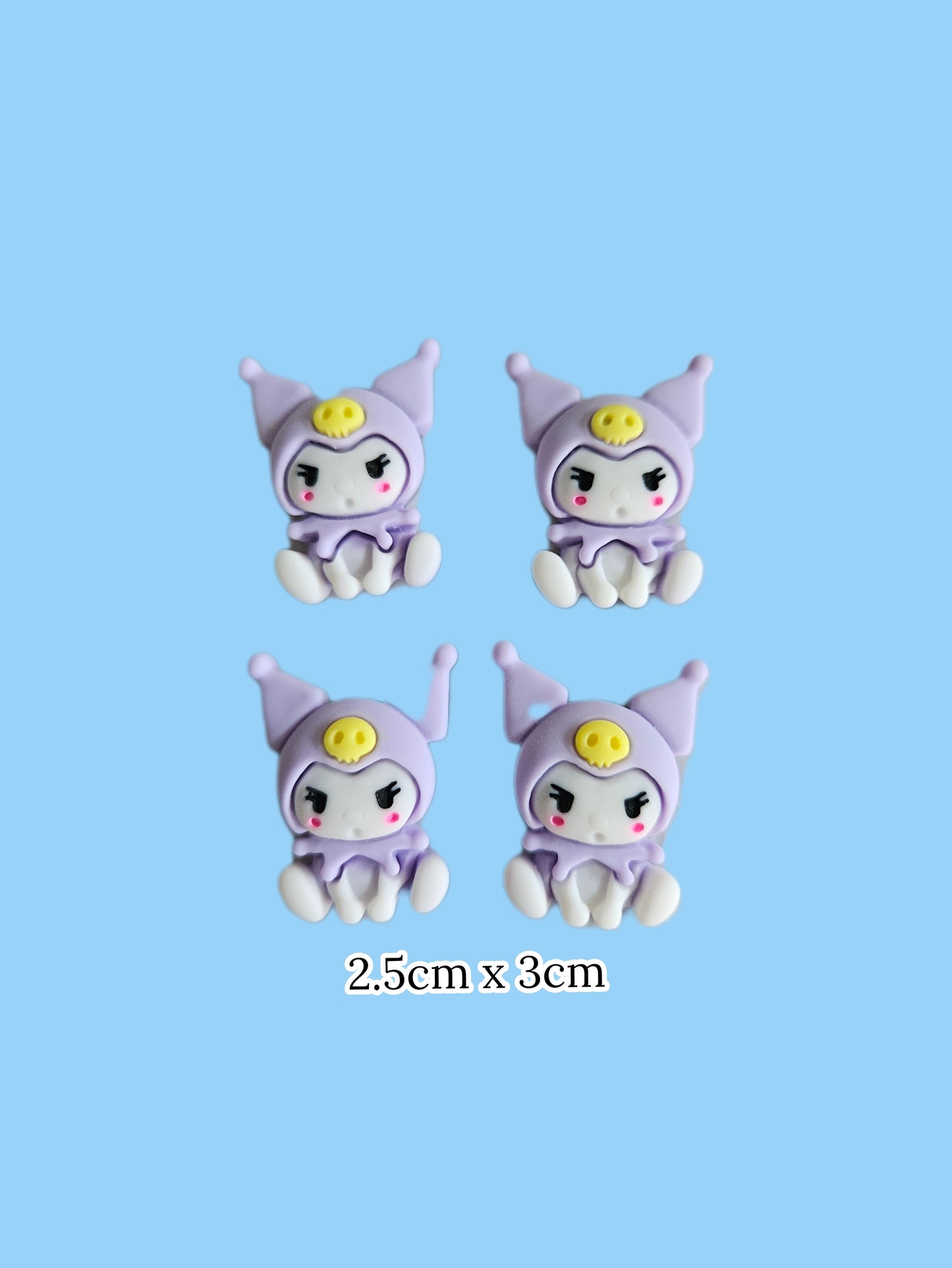 Kawaii Kuromi My Melody Nail Charms Small and Big Sizes