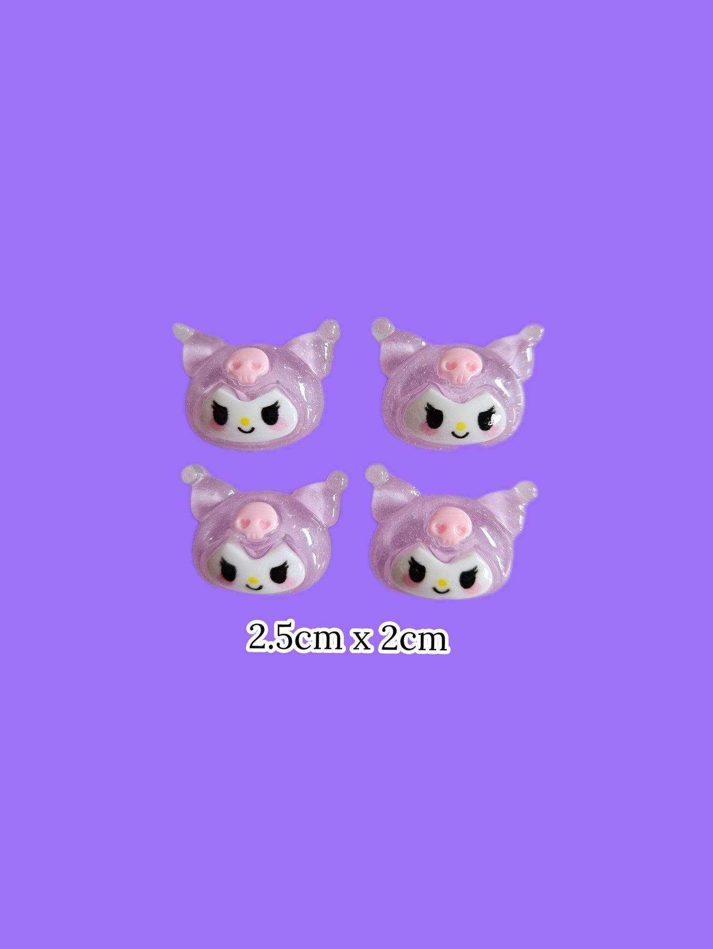 Kawaii Kuromi My Melody Nail Charms Small and Big Sizes