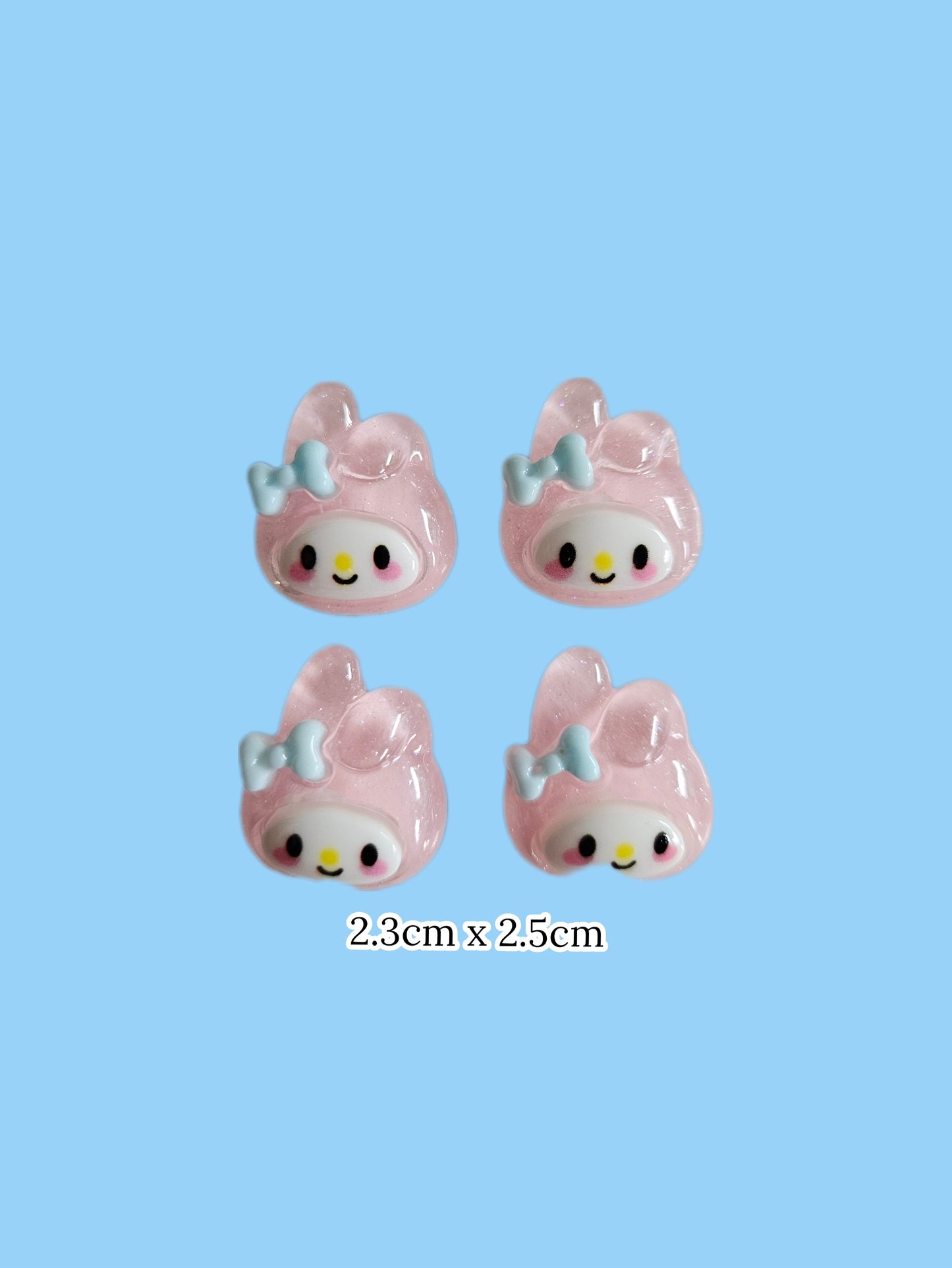 Kawaii Kuromi My Melody Nail Charms Small and Big Sizes