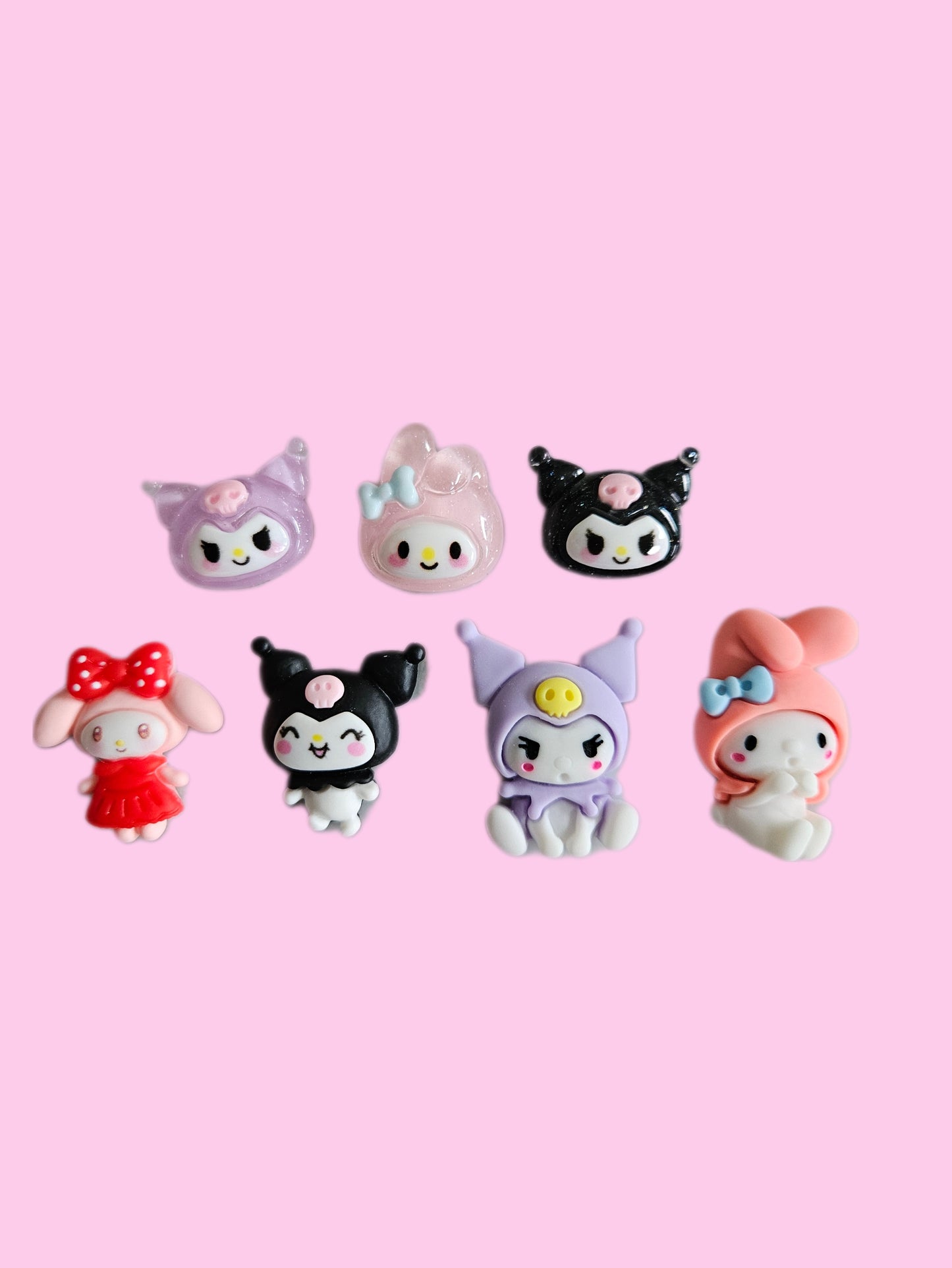 Kawaii Kuromi My Melody Nail Charms Small and Big Sizes