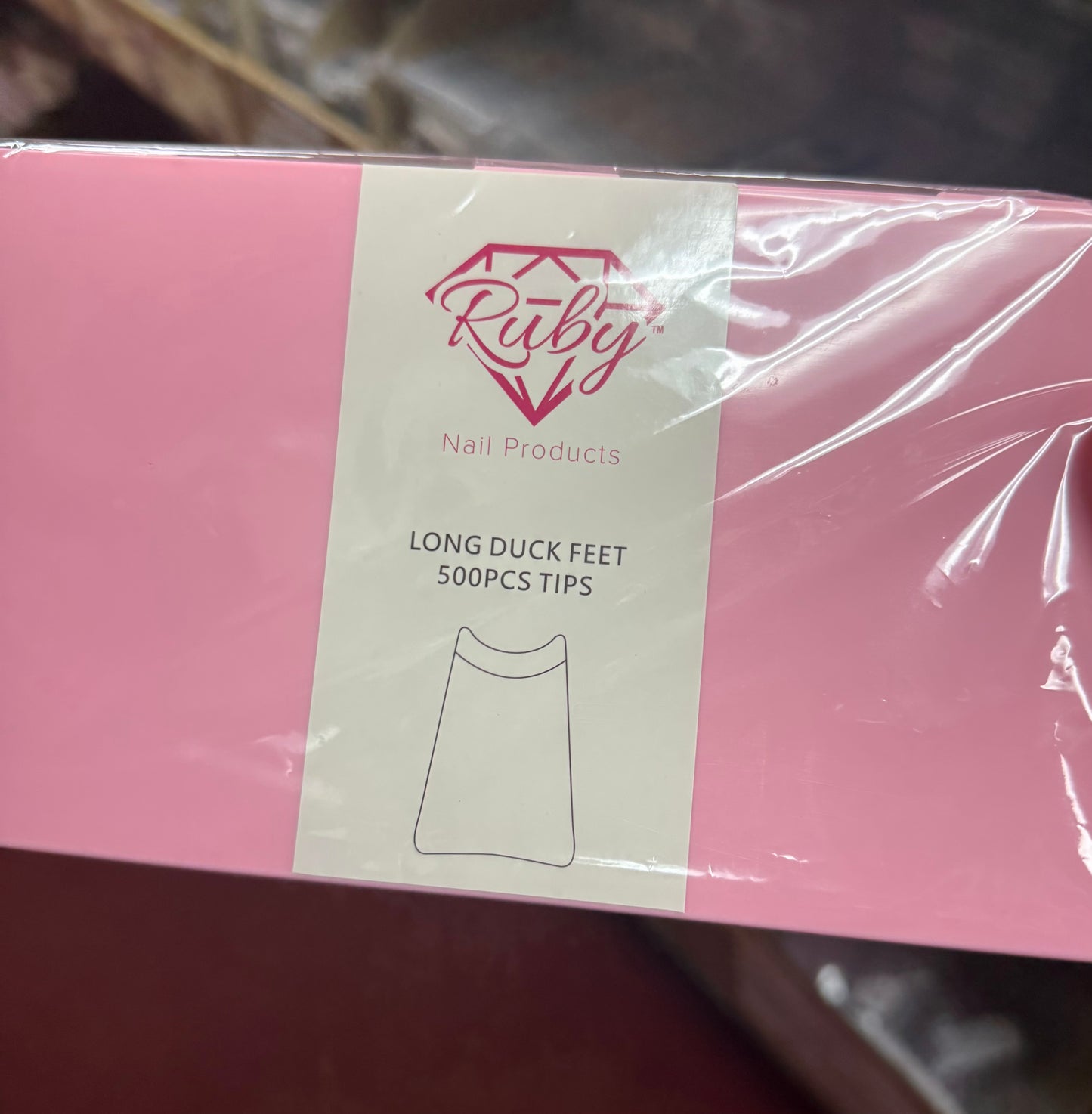 Ruby Nail Tip Boxes Pink, Clear, C Curve, No C, Square Coffin Stiletto Almond