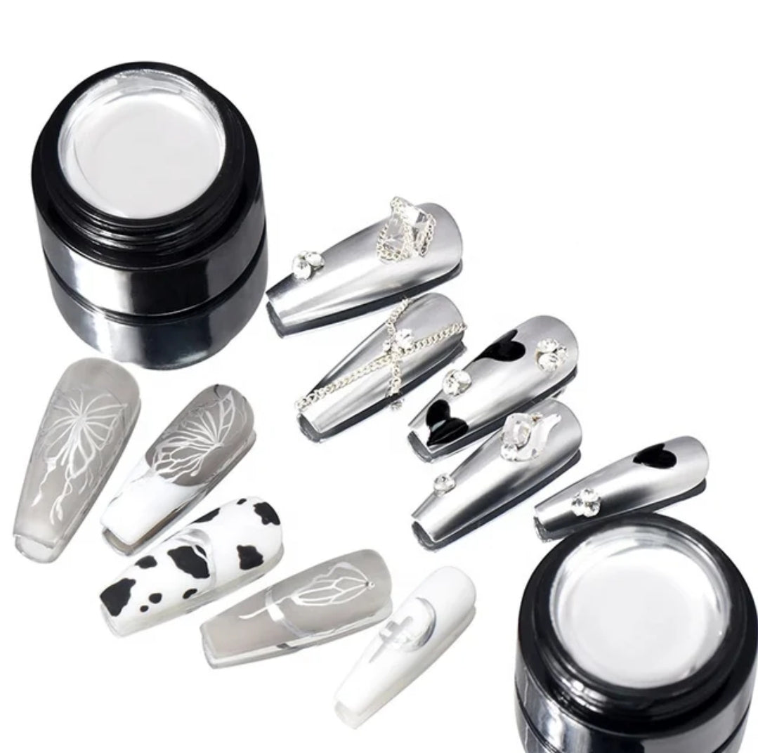 Painting Gel Metallic Super Shiny and Black/White/Gold/Rose Gold
