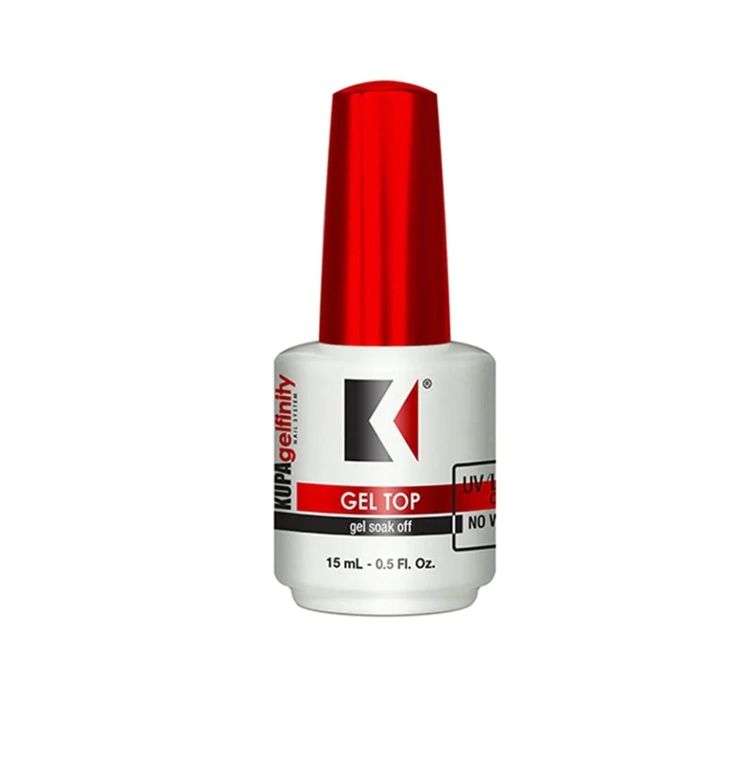 Kupa GelFinity Top, Base, Matte Top 0.5 oz and Refill 8oz Top Gel