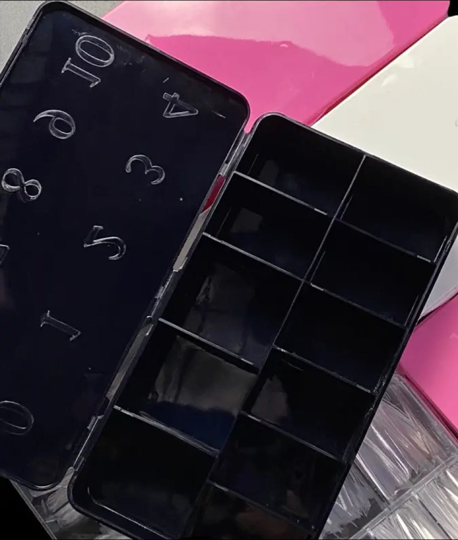 Empty Nail Tip Storage Boxes Fits up to 2XL Tips
