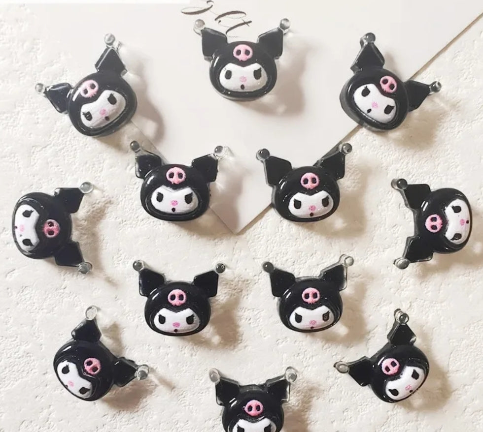 Kawaii Kuromi My Melody Nail Charms Small and Big Sizes