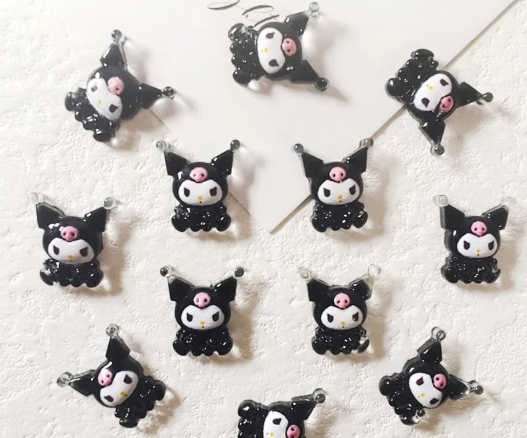 Kawaii Kuromi My Melody Nail Charms Small and Big Sizes