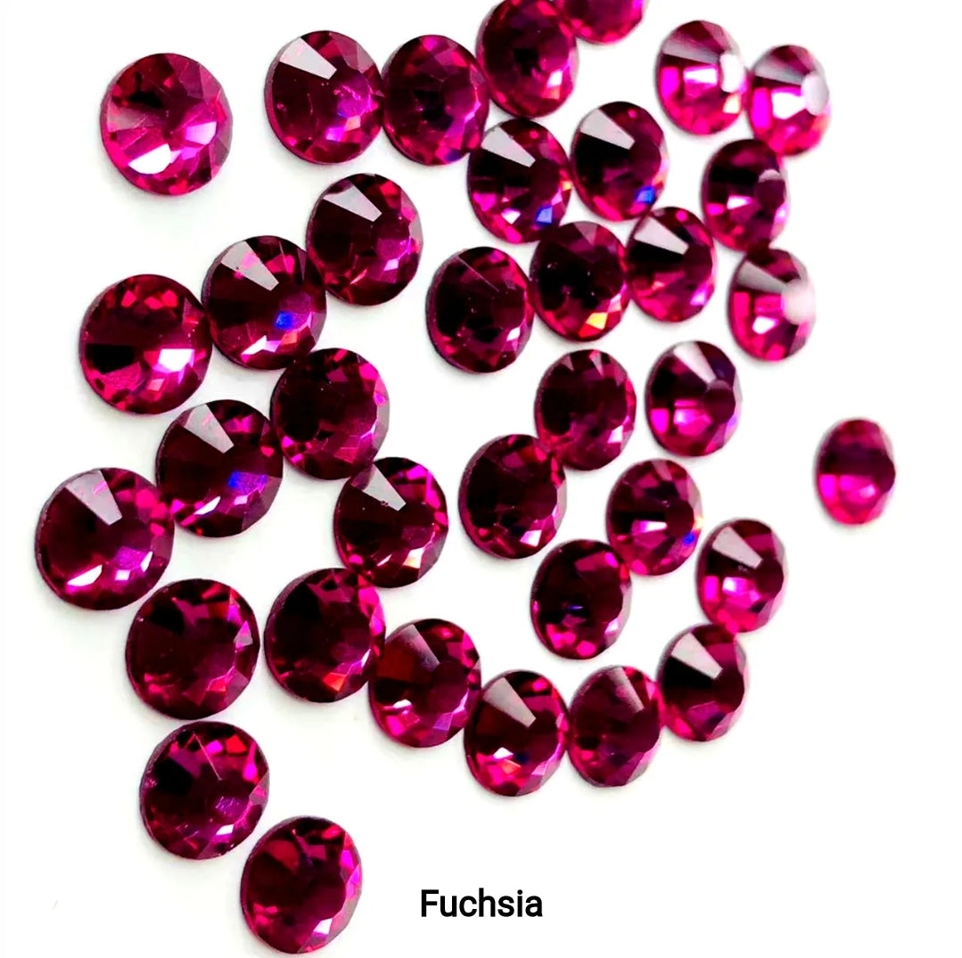 2500pcs Round Flatback Nail Rhinestones Mixed Sizes