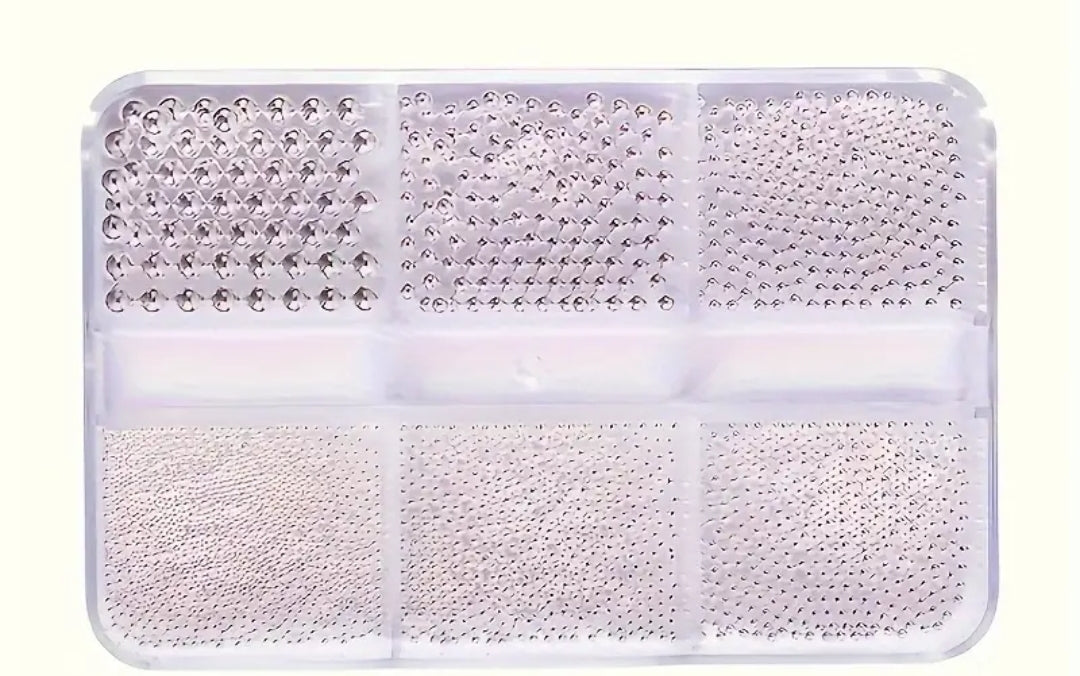 3D Nail Caviar Beads Pearls 6 Grid 1mm to 3mm