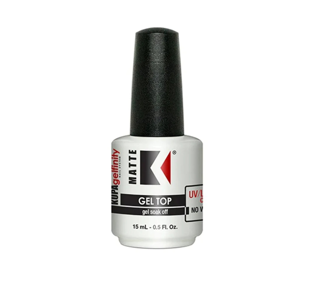 Kupa GelFinity Top, Base, Matte Top 0.5 oz and Refill 8oz Top Gel