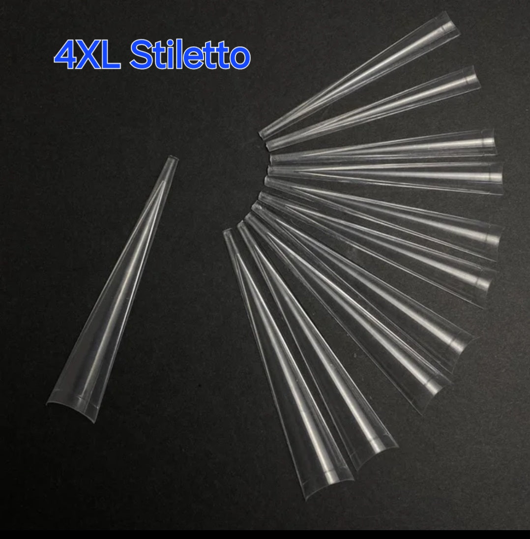 Ruby Nail Tip Boxes Pink, Clear, C Curve, No C, Square Coffin Stiletto Almond