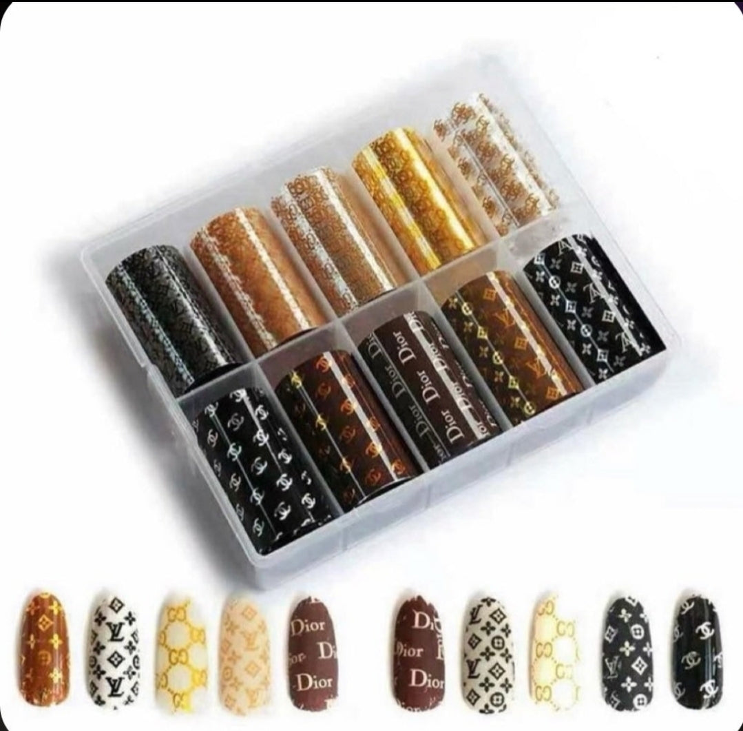 Nail Foils and Foil Gel