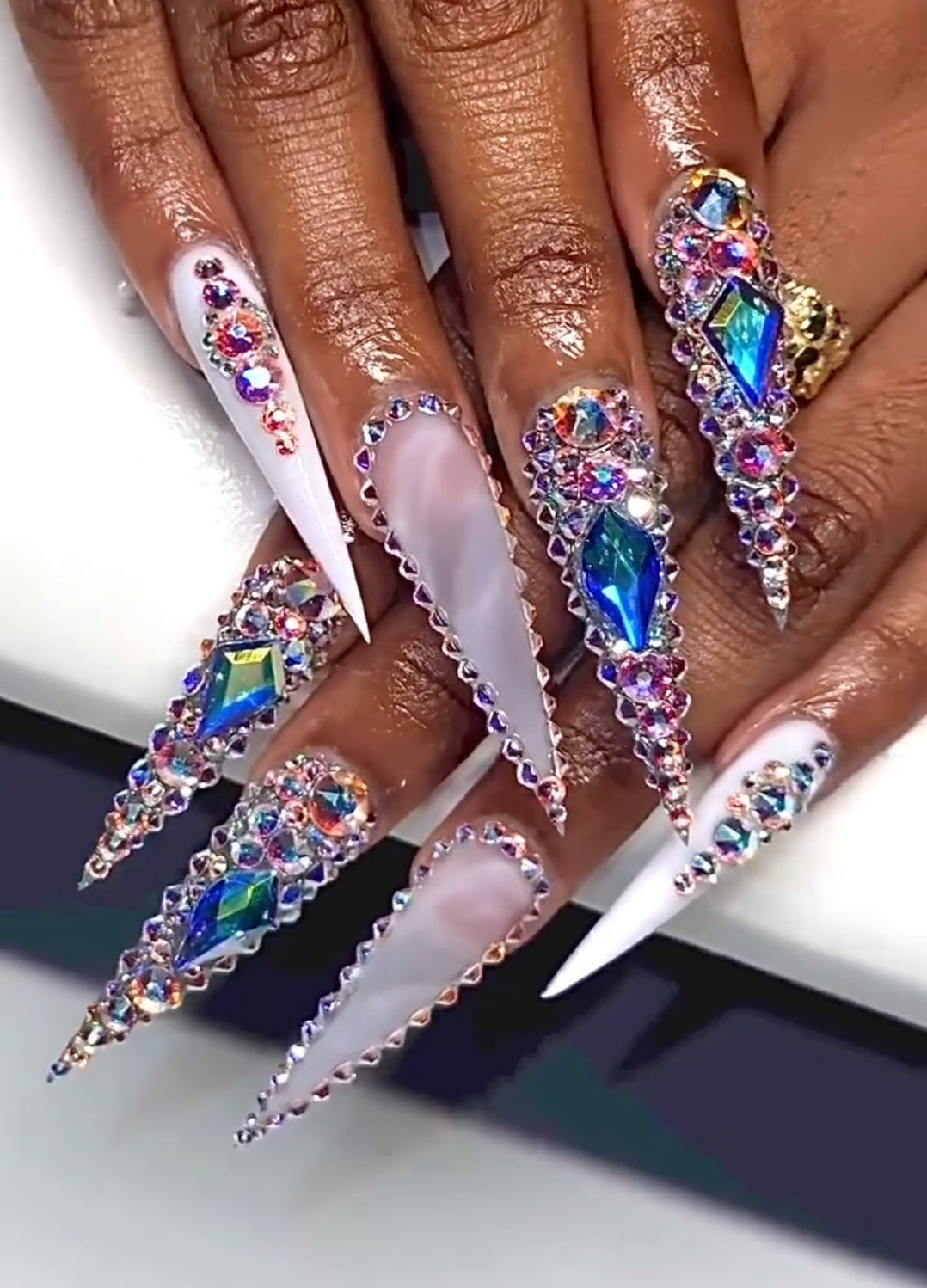 Bluestreak Crystals Serinity Flatback NonHotfix Rhinestone Shapes CRYSTAL AB