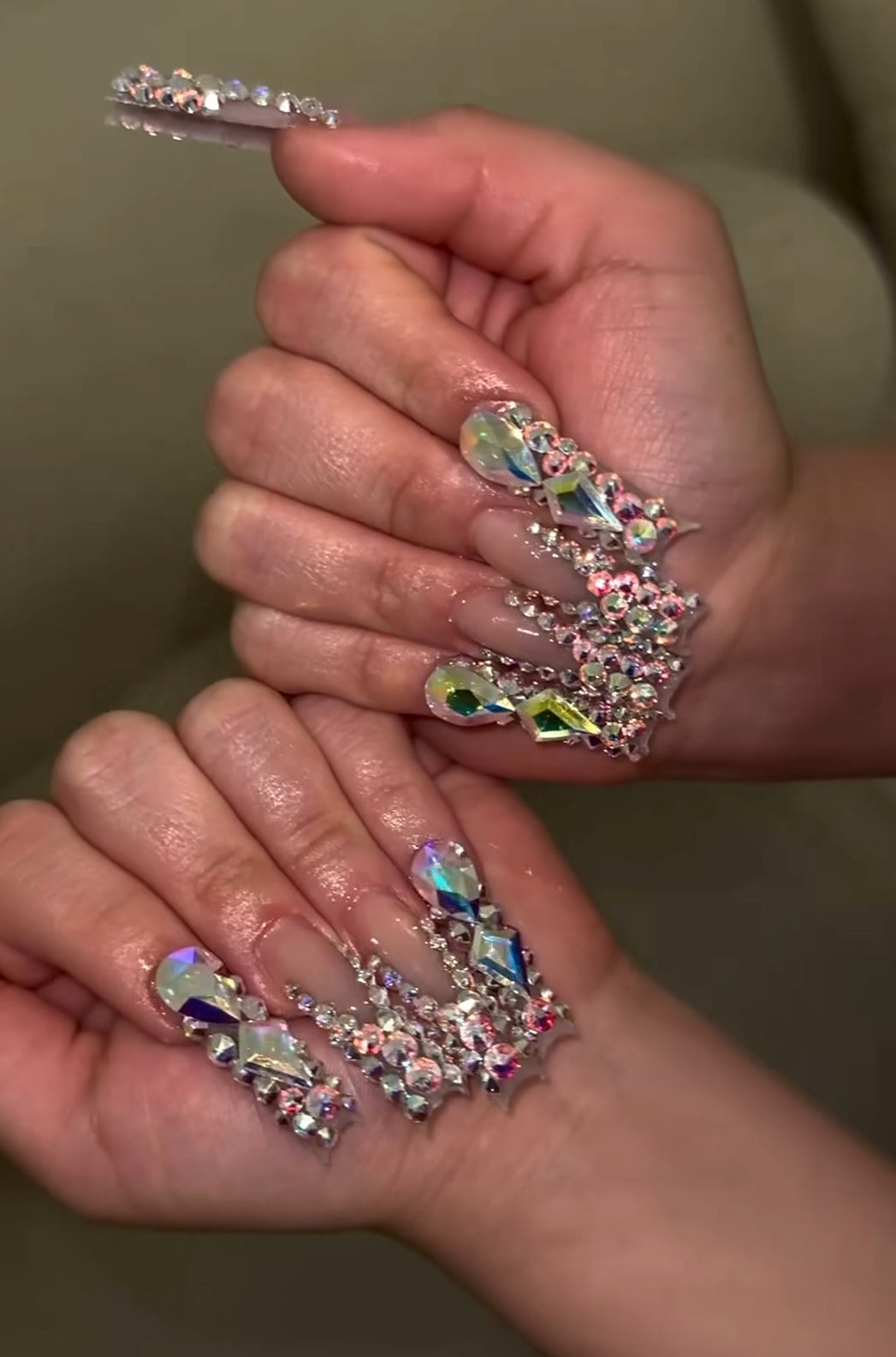 Bluestreak Crystals Serinity Flatback NonHotfix Rhinestone Shapes CRYSTAL AB