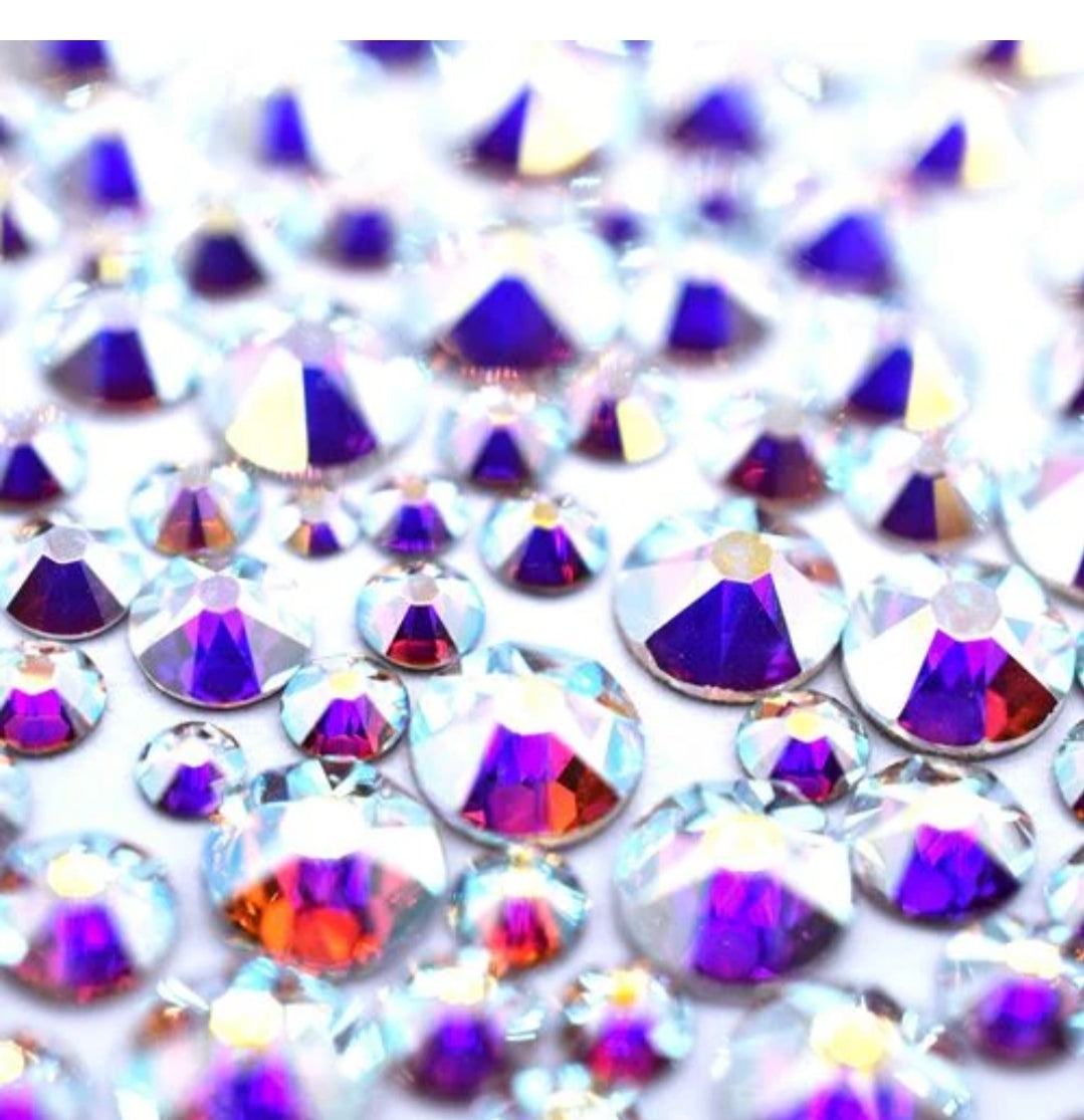 Bluestreak Crystals Serinity ROUND Rhinestones Flatback Non Hotfix SS3 - SS20