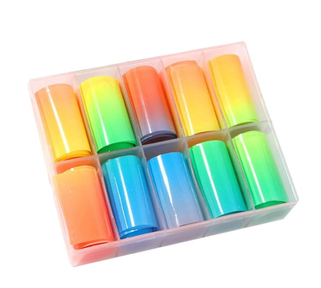 Nail Foils Box 10 rolls