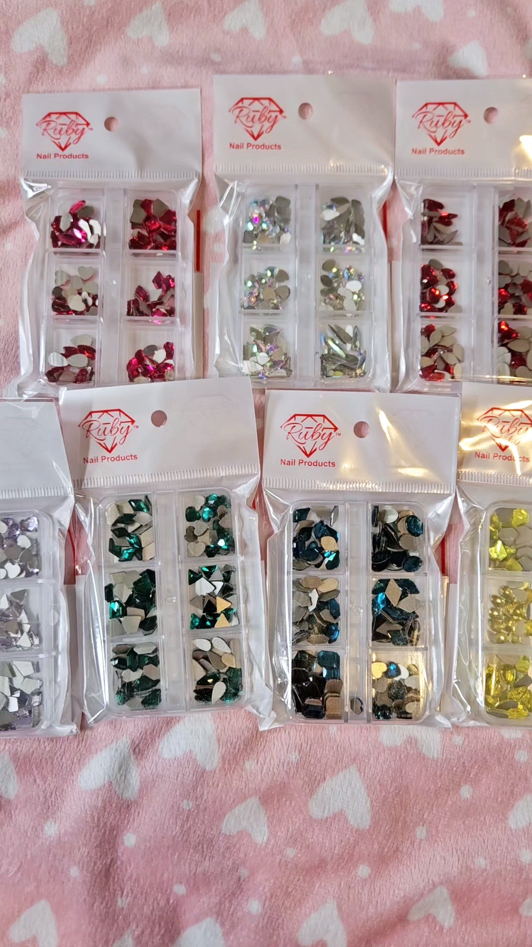 120pcs Mixed Shape Rhinestones Silver Flat Back