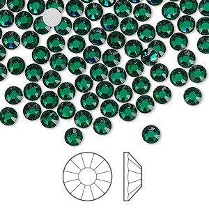 Bluestreak Crystals Serinity ROUND Rhinestones Flatback Non Hotfix SS3 - SS20