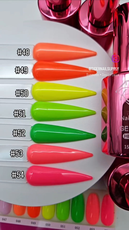 Ruby HEMA Free Gel Polish 15ml 0.5oz Board #2 Colors #37 to #72