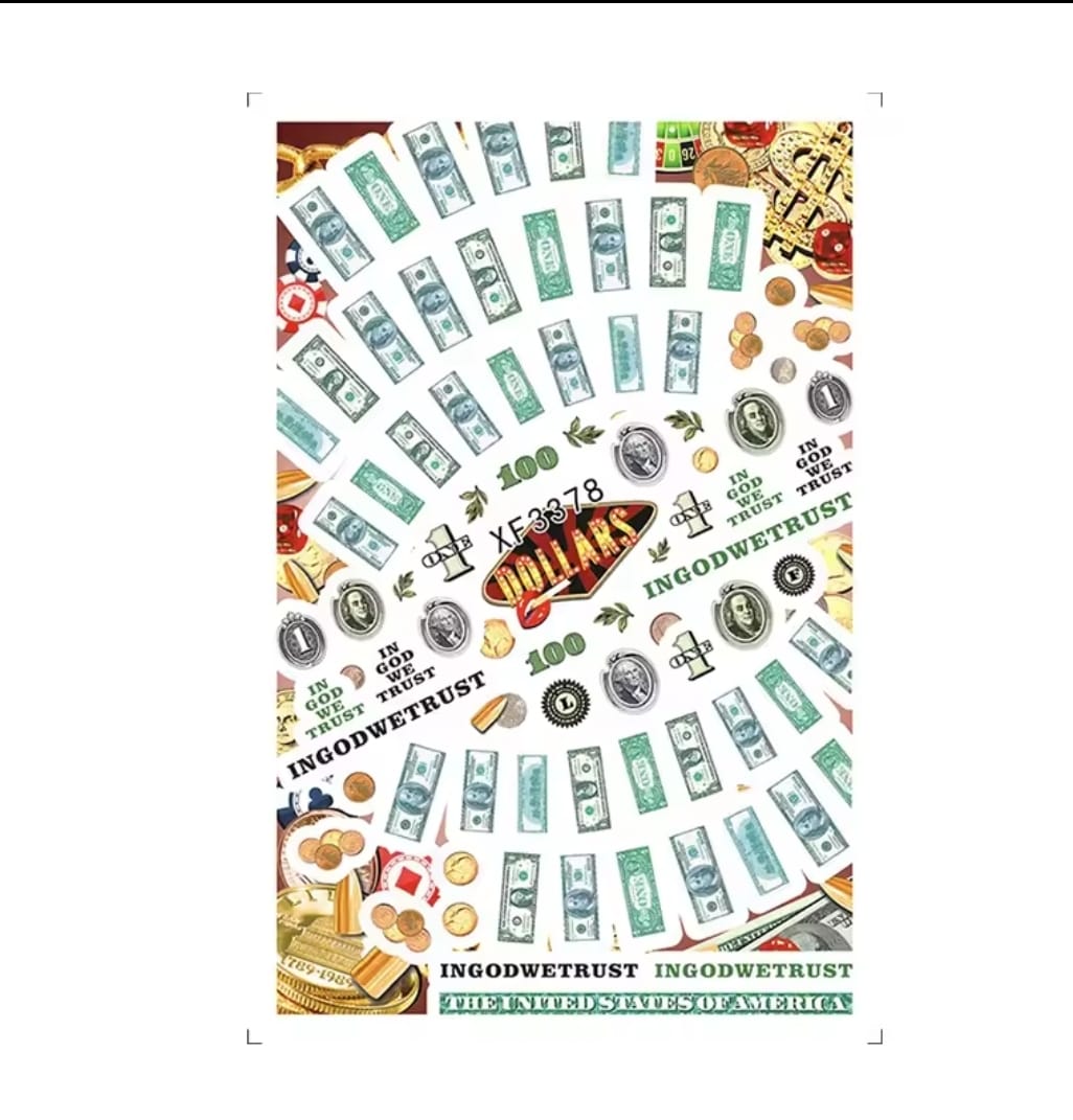 Money Nail Stickers