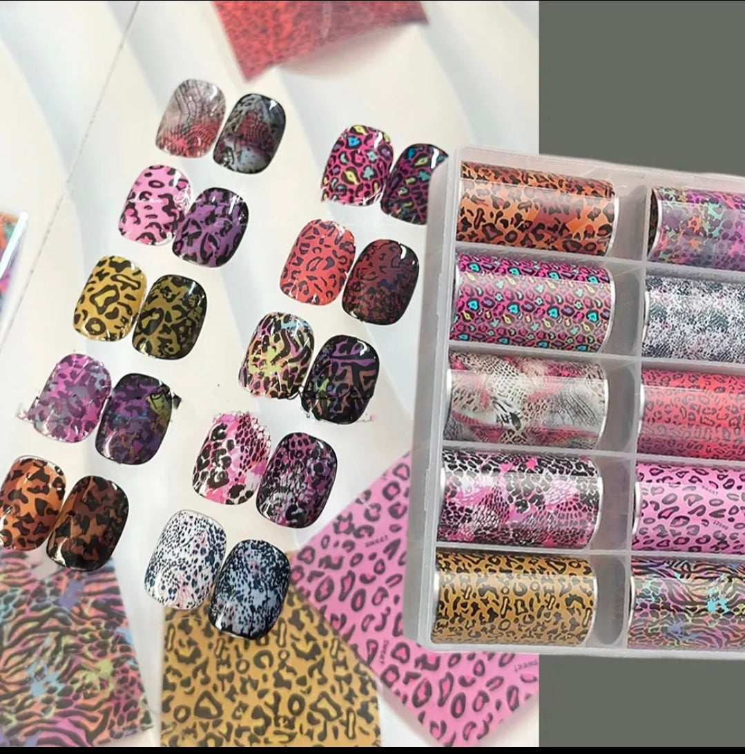 DND Nail Foils Box 10 rolls