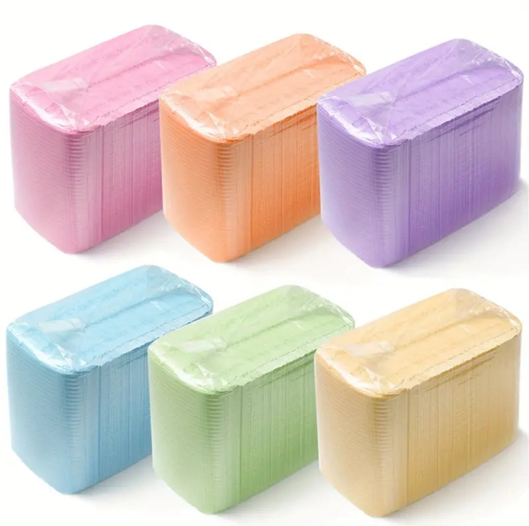 125PCS Disposable Nail Table Towels Paper Mat 13" X 17" 3 Ply Dental Bib