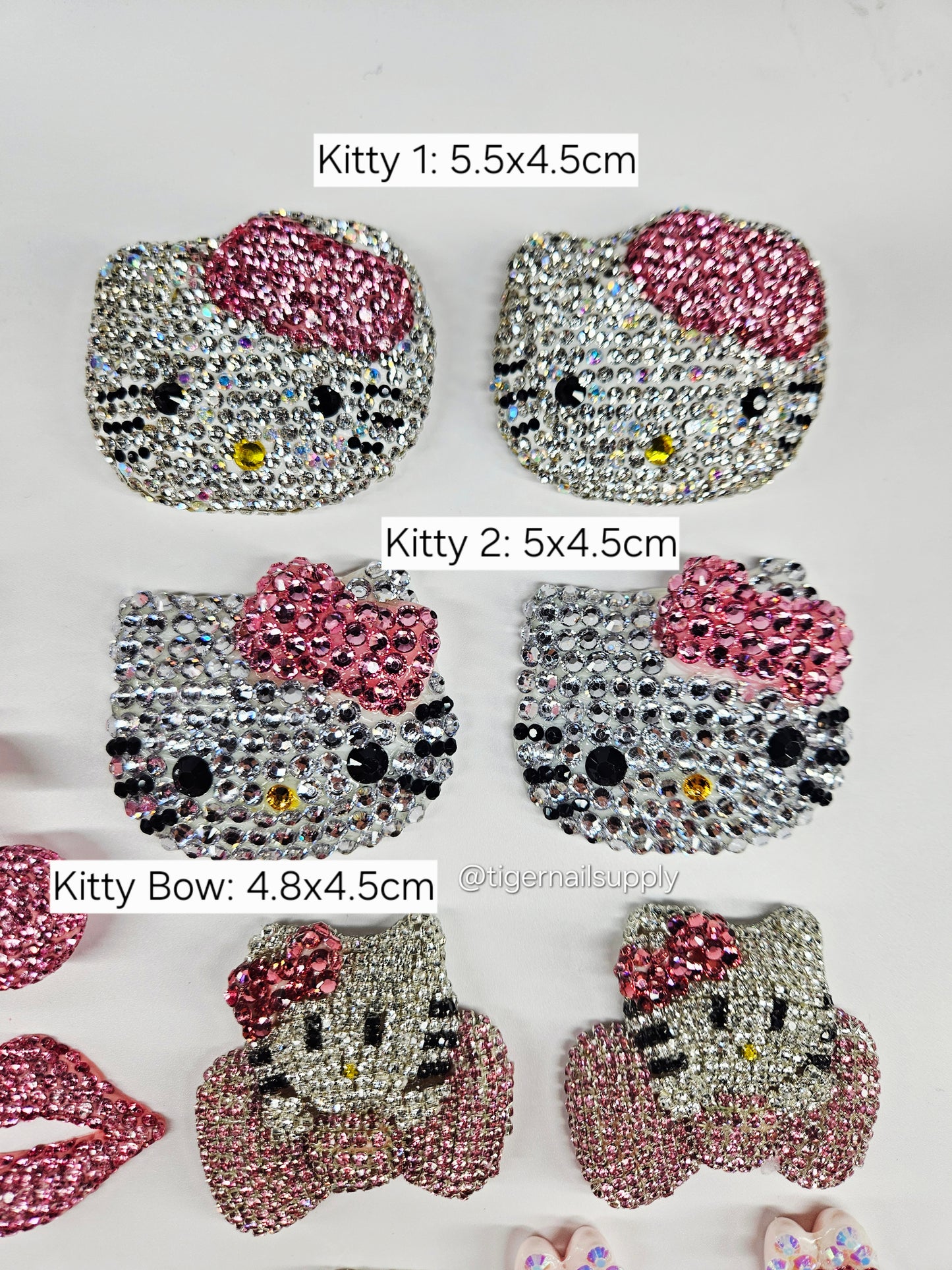 Large Junk Charms for Nails, Phone Cases, Bags, KITTY and Other Designs