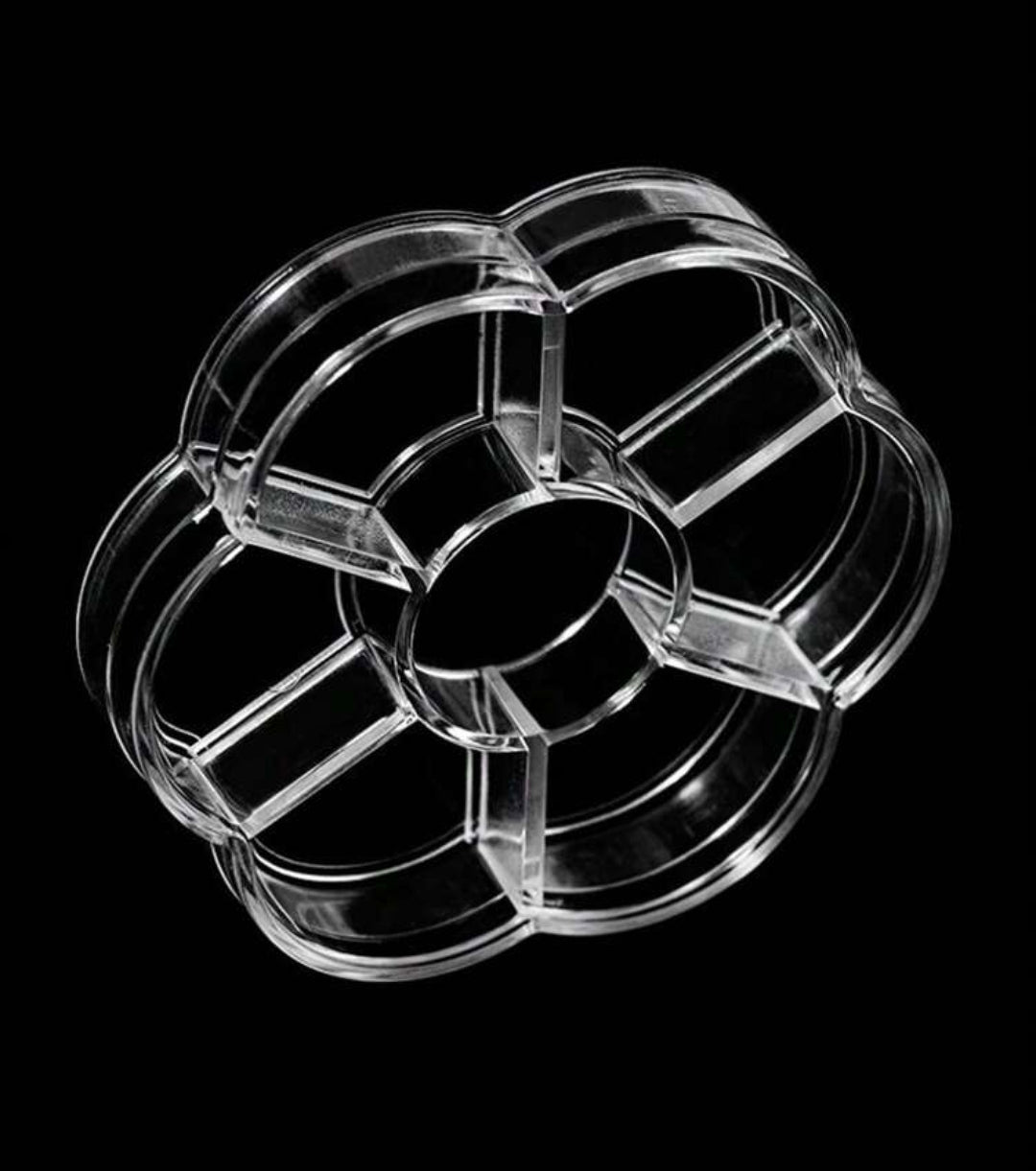 12 Grid Clear Empty Storage Box For Nail Charms Rhinestones Accessories