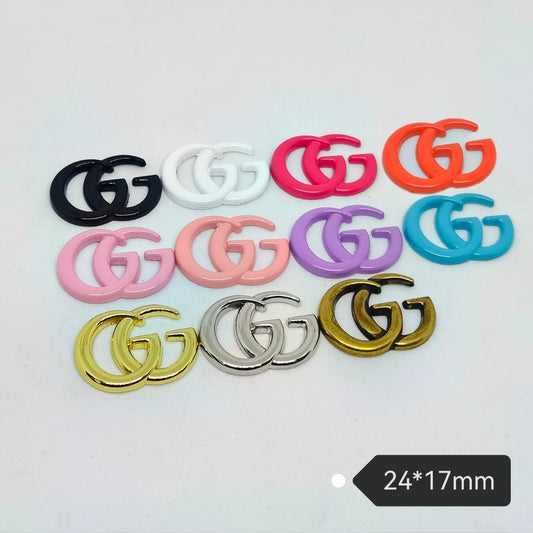 Junk Charms #5: GUCCI GG Logos Large Junk Charms Designer Luxury Charms for Nails, Phone Cases, Bags, Arts and Crafts