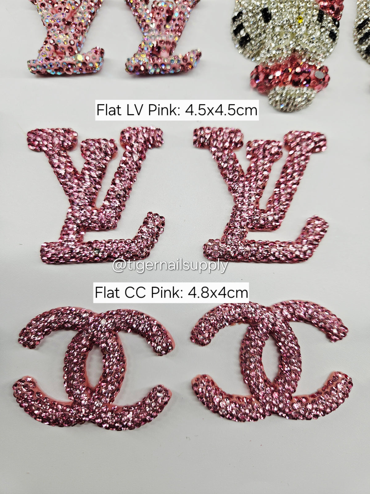 Junk Charms #1: CHANEL Brand Logos Large and Small Junk Charms Designer Luxury Charms for Nails, Phone Cases, Bags, Arts and Crafts