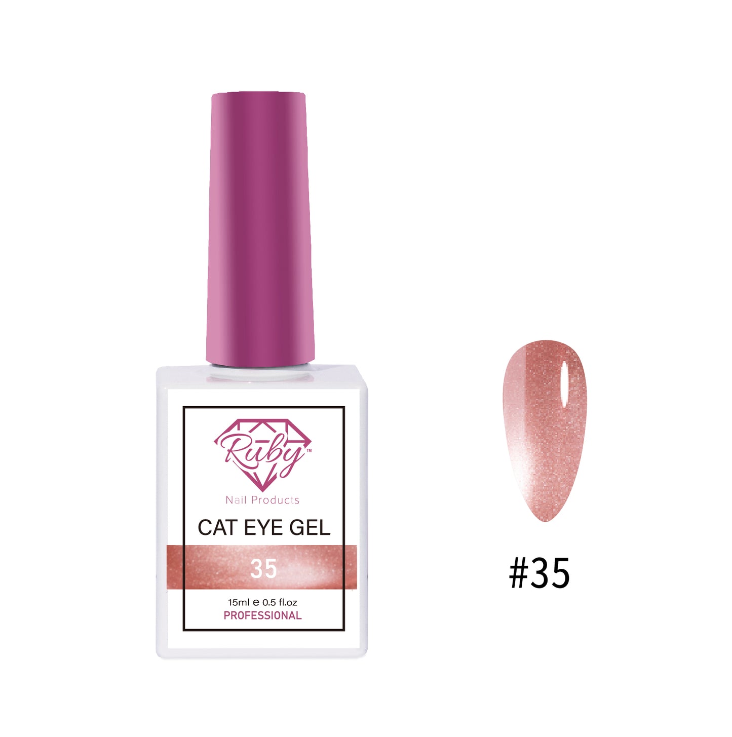 Ruby Cat Eye Gels – Collection #2 | Magnetic Cateye Gel Polishes 36 Colors
