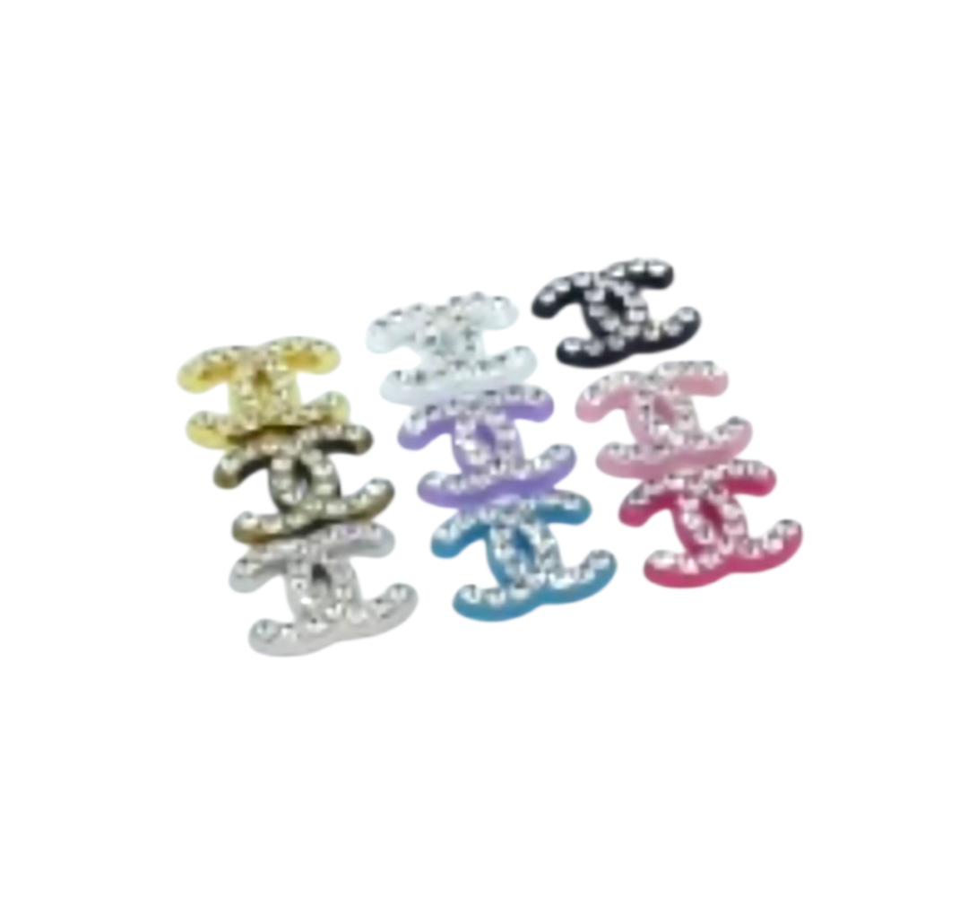 Listing 1 of 3: Large Junk Charms Designer BRAND LOGOS Luxury Charms for Nails, Phone Cases, Bags, Arts and Crafts