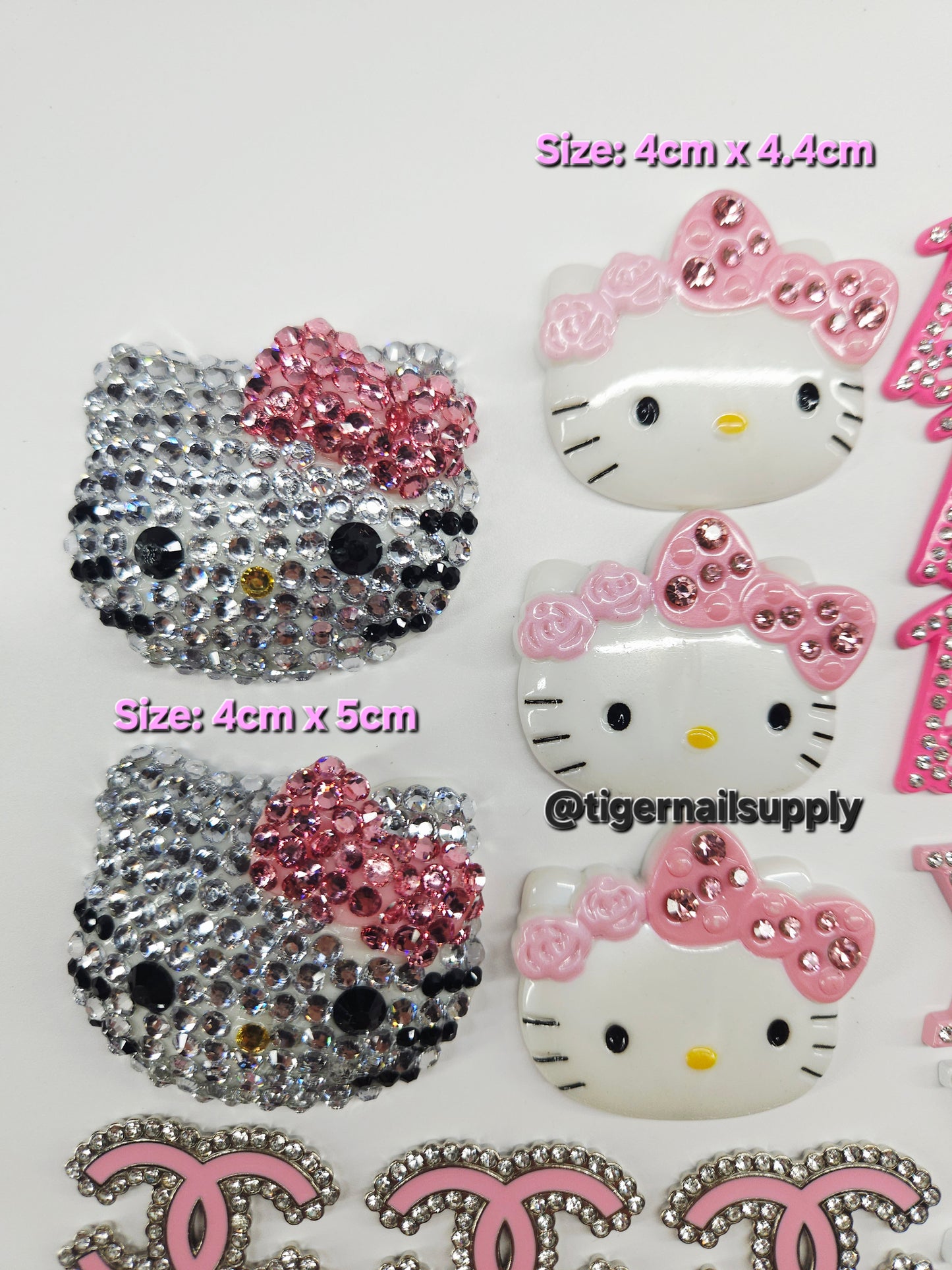 Large Junk Charms for Nails, Phone Cases, Bags, KITTY and Other Designs