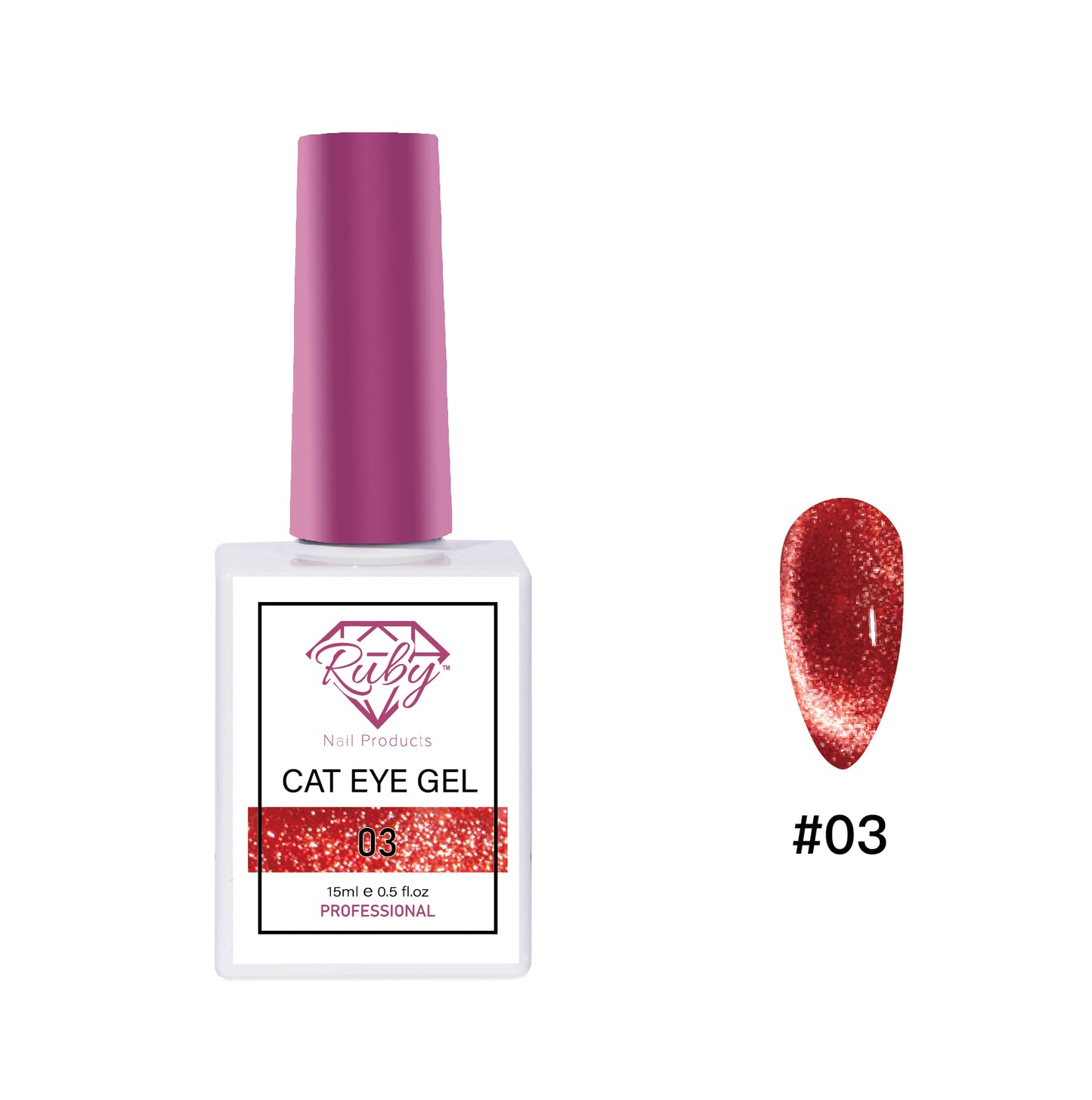 Ruby Cat Eye Gels – Collection #2 | Magnetic Cateye Gel Polishes