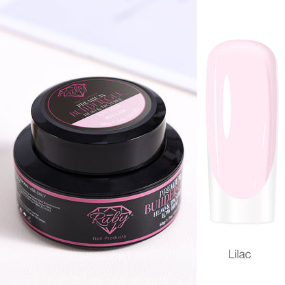 Ruby Premium Builder Gel in Jar 50g 50ml HEMA and TPO Free Low Heat 12 Colors