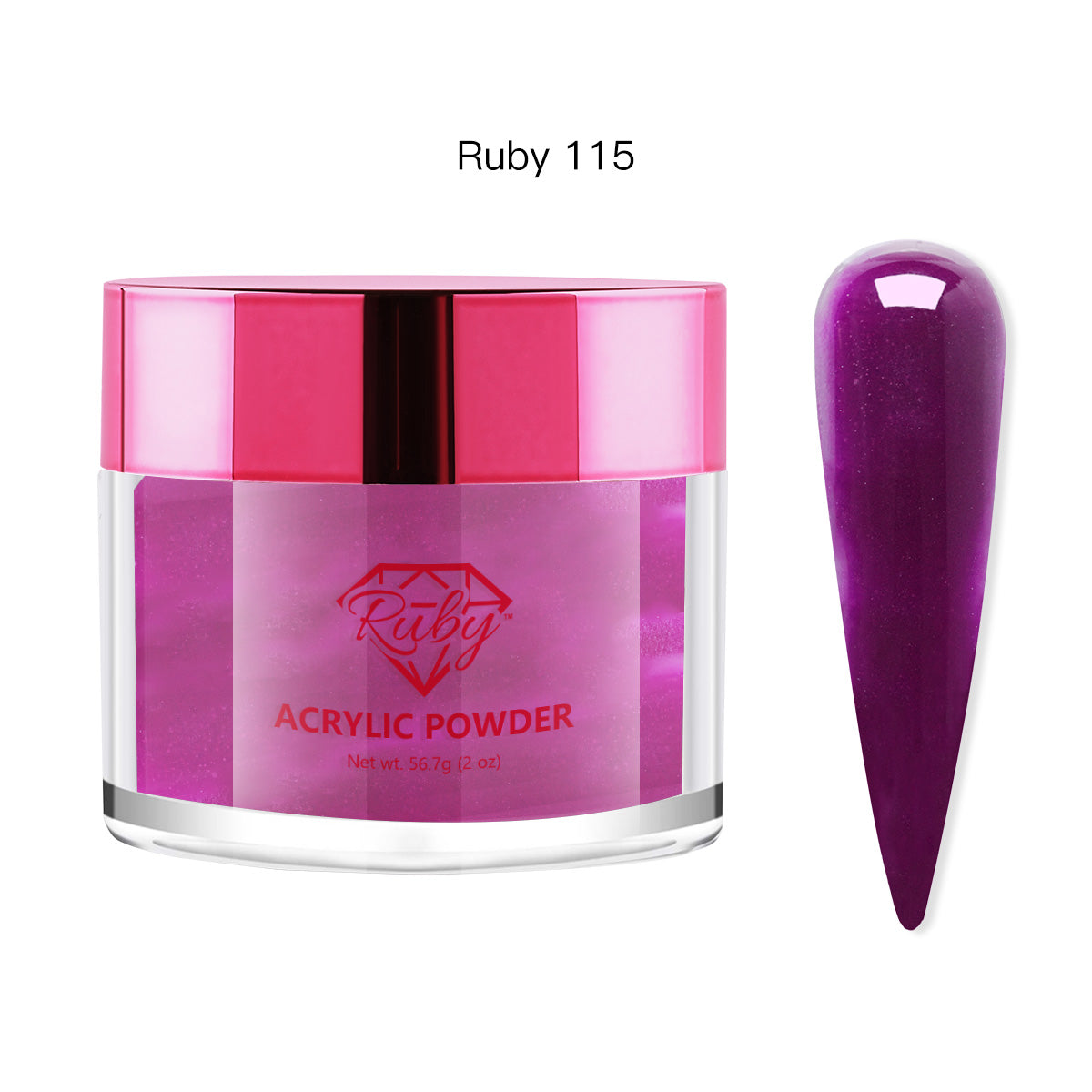 Ruby Acrylic Powders 2oz (# 101 to 196)