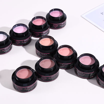 Ruby Premium Builder Gel in Jar 50g 50ml HEMA and TPO Free Low Heat 12 Colors