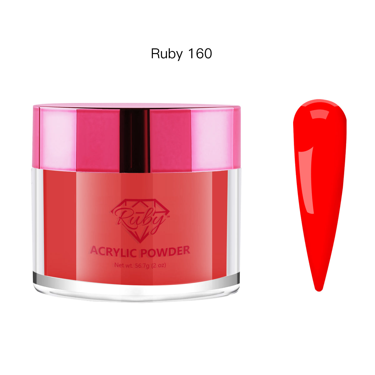 Ruby Acrylic Powders 2oz (# 101 to 196)