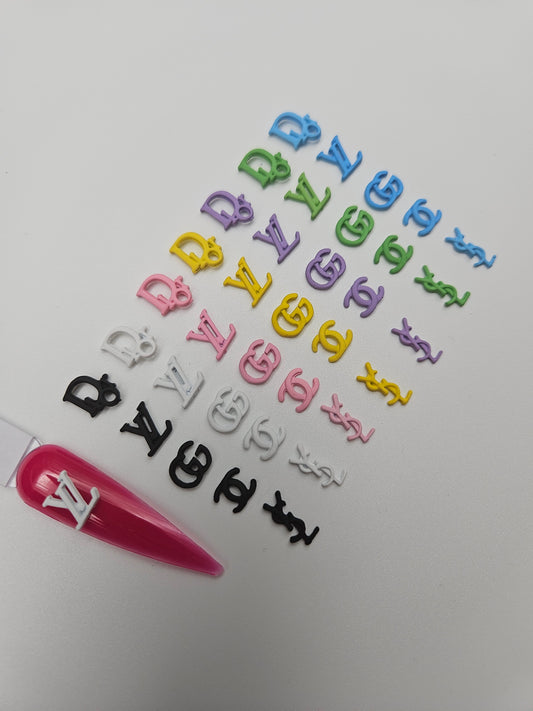 35pcs Designer Nail Charms Colorful Mix 7 Colors