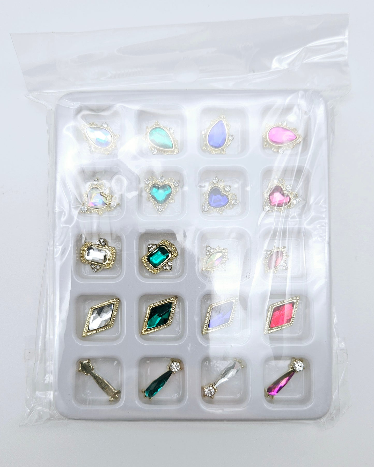 20pcs Mix Large Rhinestones Diamond Nail Art Decorations