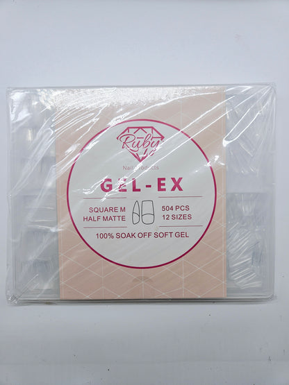 Ruby Gel-EX Full Cover Soft Gel Tips Extension