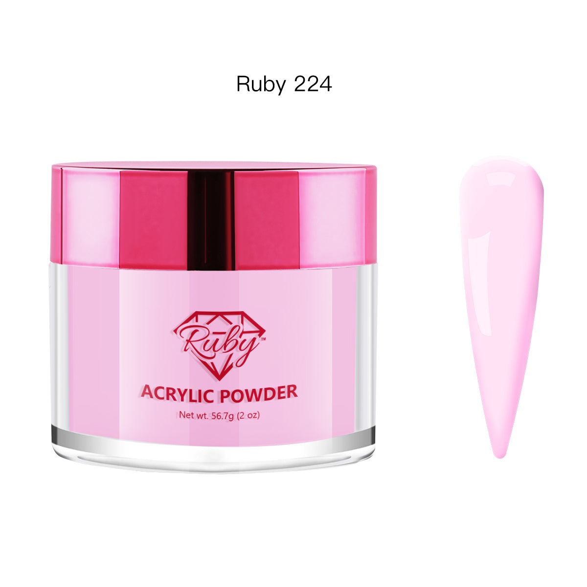 Ruby Acrylic Powders 2oz (# 101 to 196)