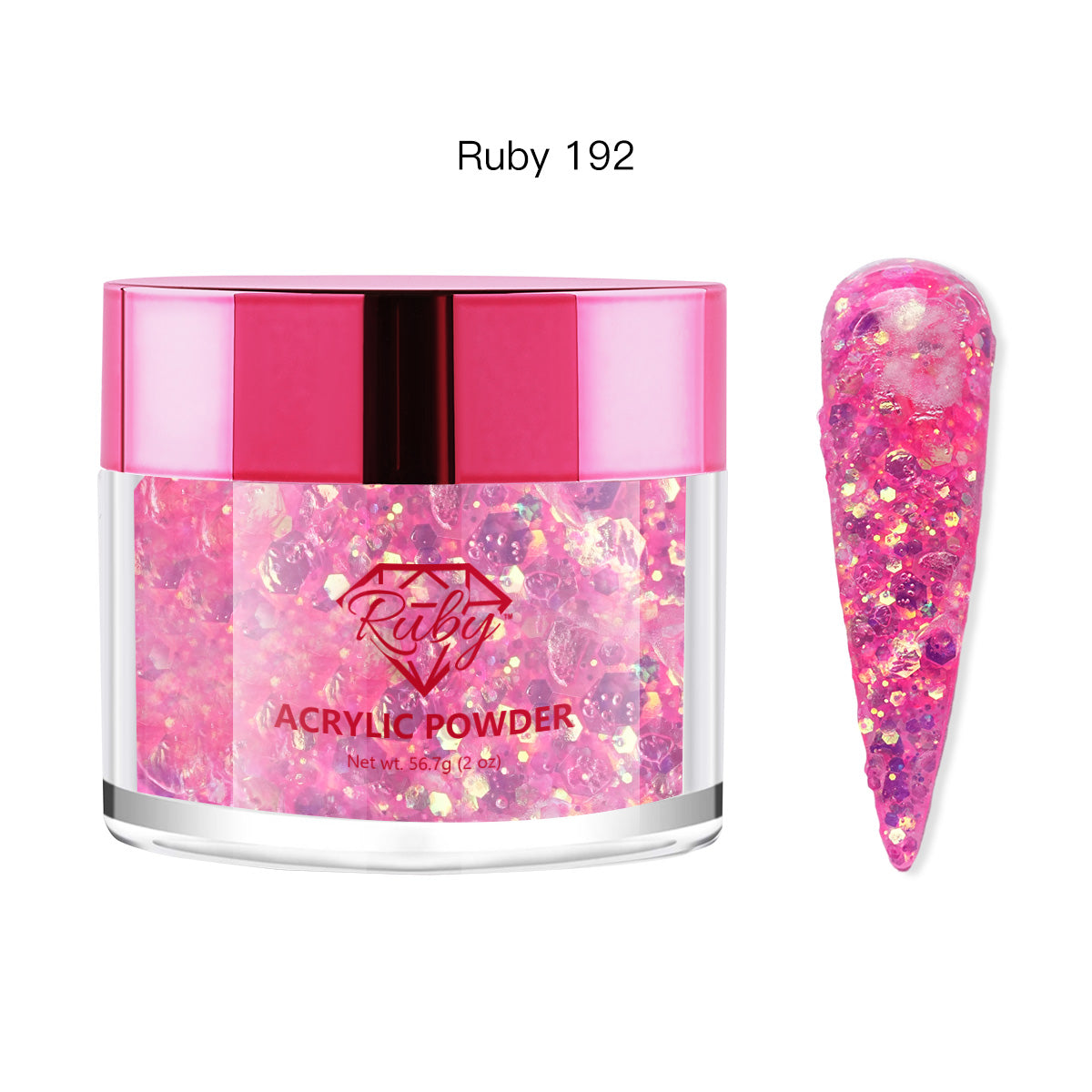 Ruby Acrylic Powders 2oz (# 101 to 196)