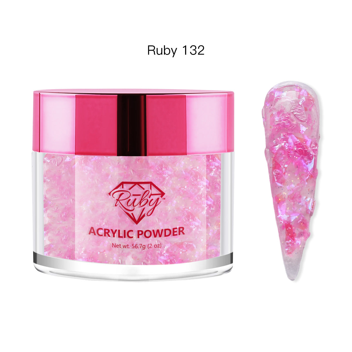 Ruby Acrylic Powders 2oz (# 101 to 196)