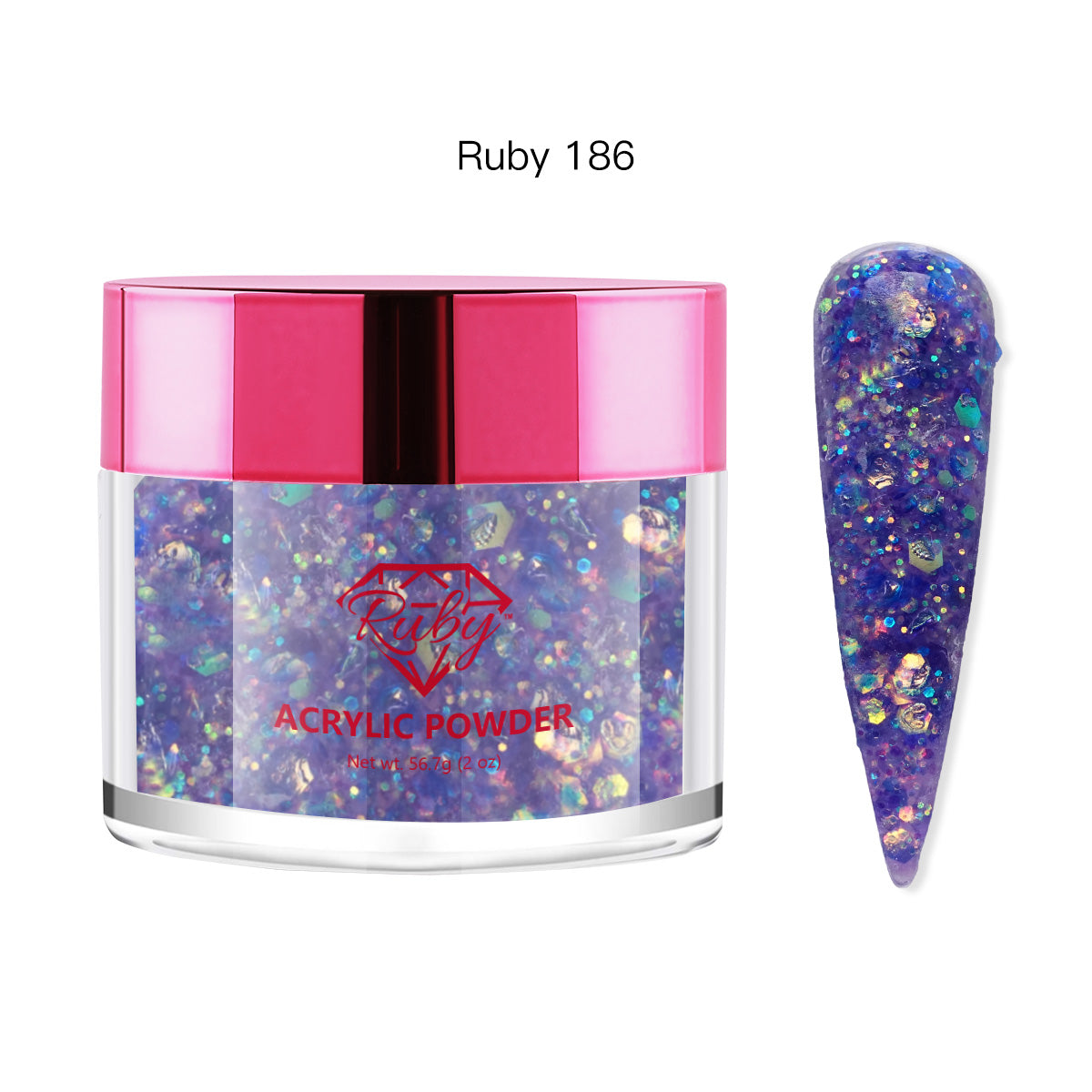 Ruby Acrylic Powders 2oz (# 101 to 196)